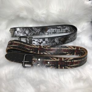 Bundle of 2 Men's Leather Belts